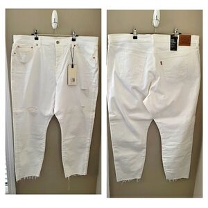 Levi's White Jeans 722 Wedgie Skinny #785
